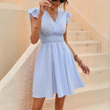 Load image into Gallery viewer, ItalianMadison | Abito estivo da donna a righe alla moda
