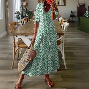 ANA | Maxi abito floreale estivo: freschezza ed eleganza in ogni fiore