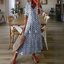 Load image into Gallery viewer, ANA | Maxi abito floreale estivo: freschezza ed eleganza in ogni fiore
