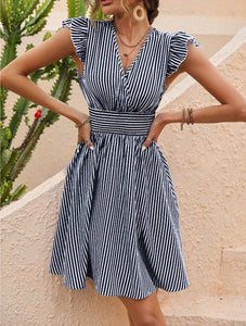 ItalianMadison | Abito estivo da donna a righe alla moda