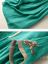Load image into Gallery viewer, SARA | Abito estivo ricamato in cotone e lino
