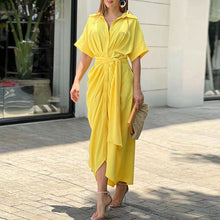 Load image into Gallery viewer, Charlie| Abito maxi chic estivo prendisole con fiocco

