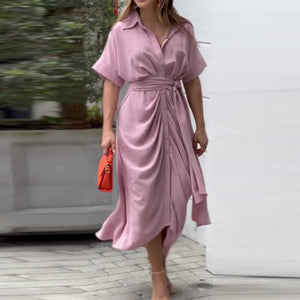 Charlie| Abito maxi chic estivo prendisole con fiocco